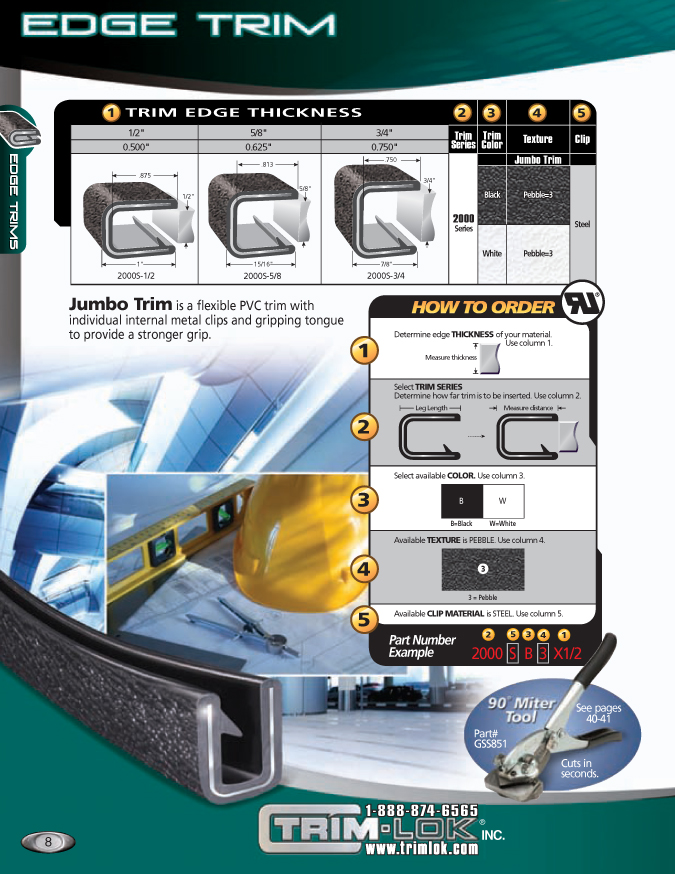 Build a Flexible Plastic Edge Trim TrimLok